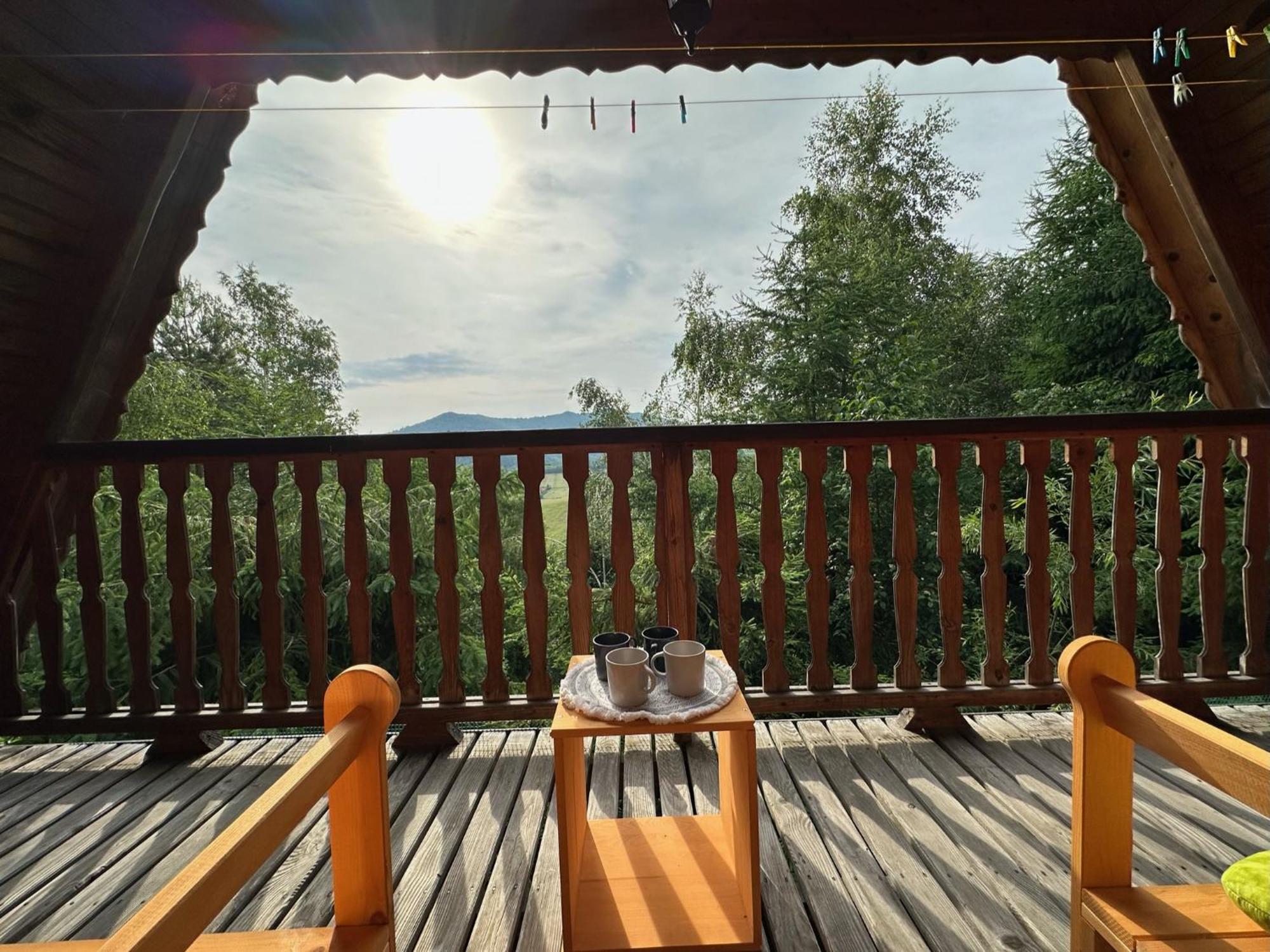 Domek Na Gorze Z Pieknym Widokiem Bukowiec  Kültér fotó